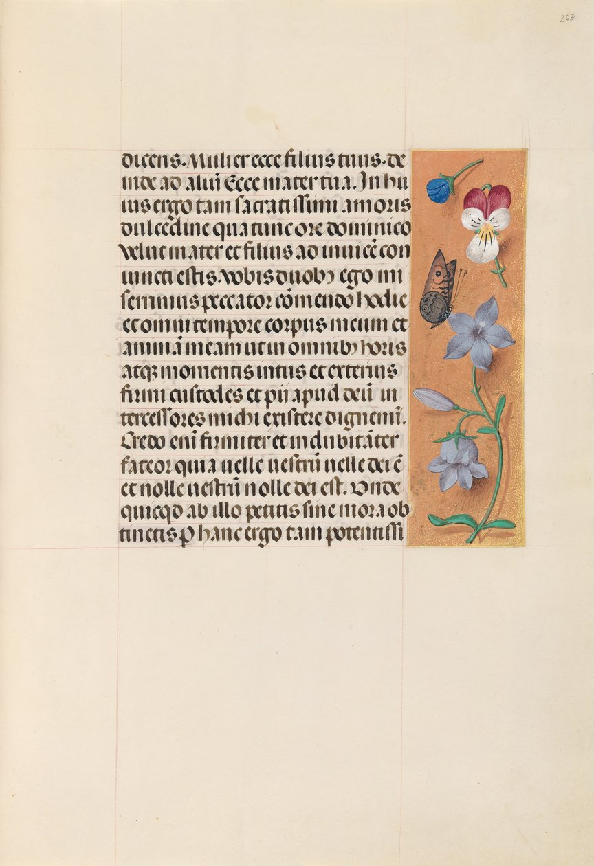 Kuningatar Isabella Katolisen, Espanjan kuningatar: Fol. 263r, c. 1500. tekijältä Master of the First Prayerbook of Maximillian