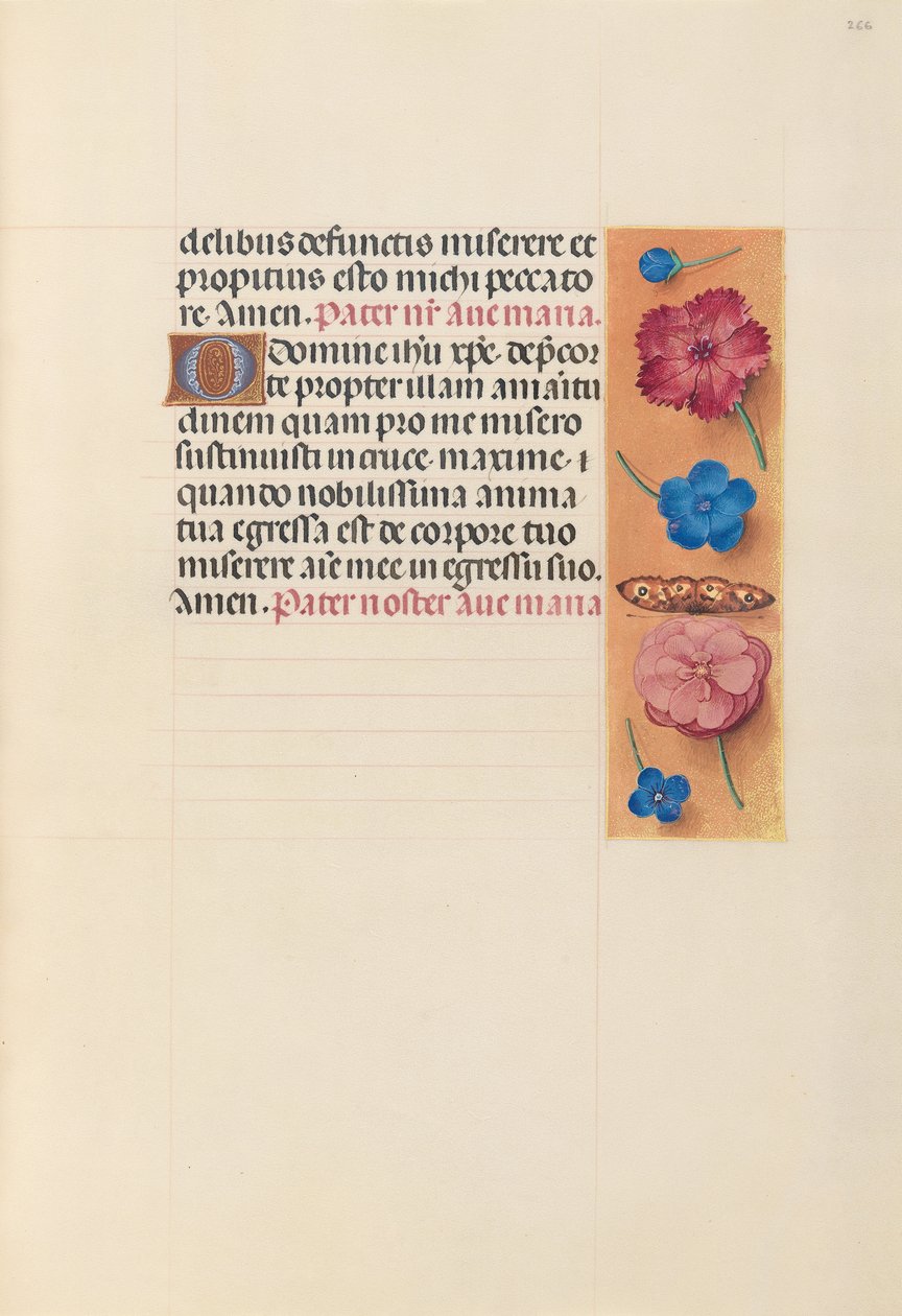 Kuningatar Isabella Katolisen, Espanjan kuningatar: Fol. 266r, c. 1500. tekijältä Master of the First Prayerbook of Maximillian