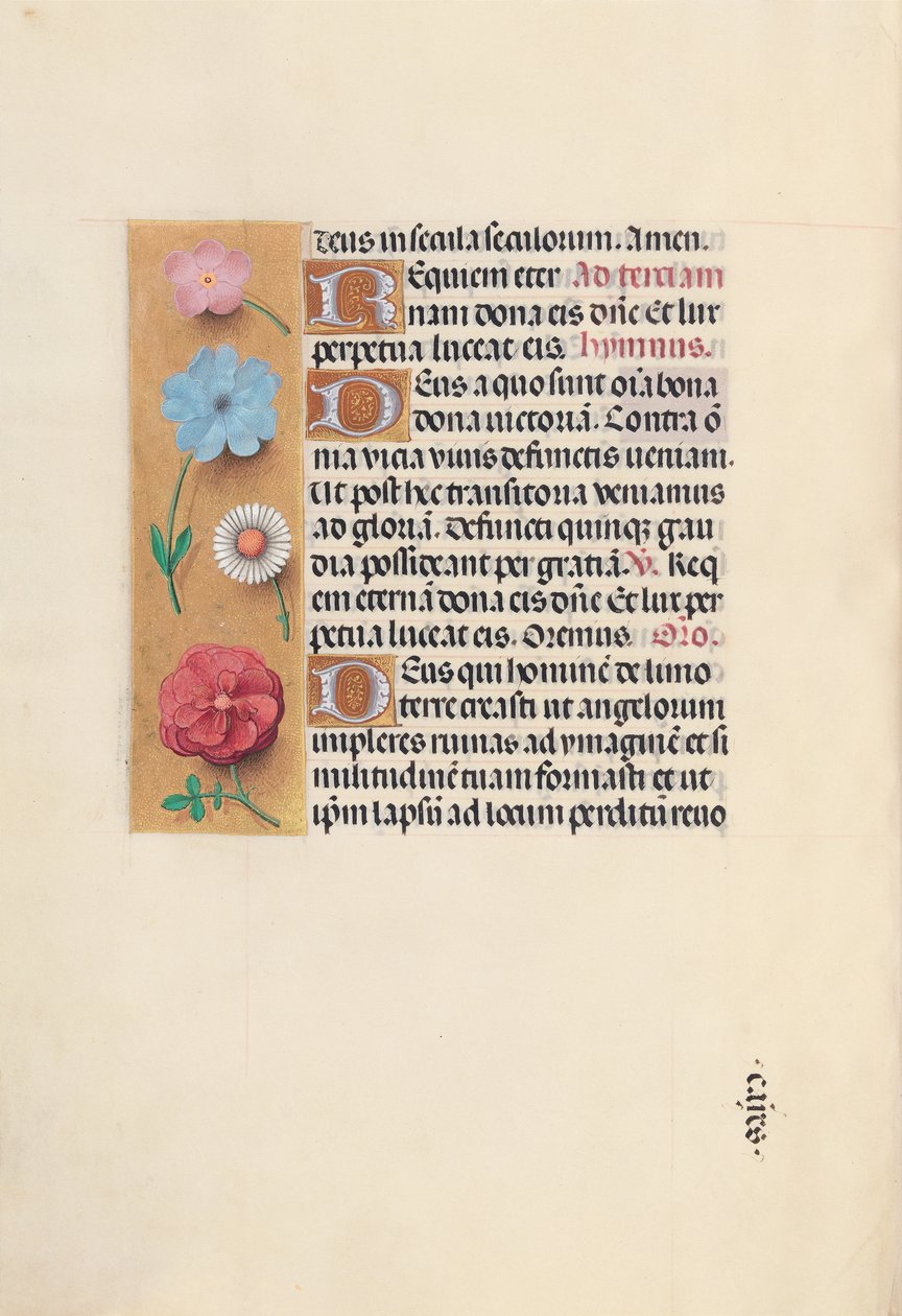 Kuningatar Isabella Katolisen, Espanjan kuningatar: Fol. 26v, c. 1500. tekijältä Master of the First Prayerbook of Maximillian