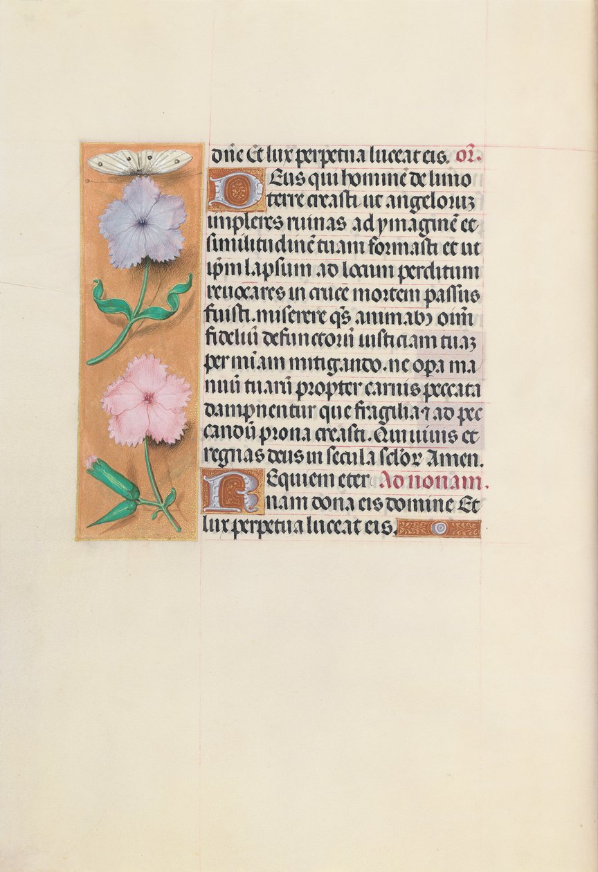 Kuningatar Isabella Katolisen, Espanjan kuningatar: Fol. 27v, c. 1500. tekijältä Master of the First Prayerbook of Maximillian