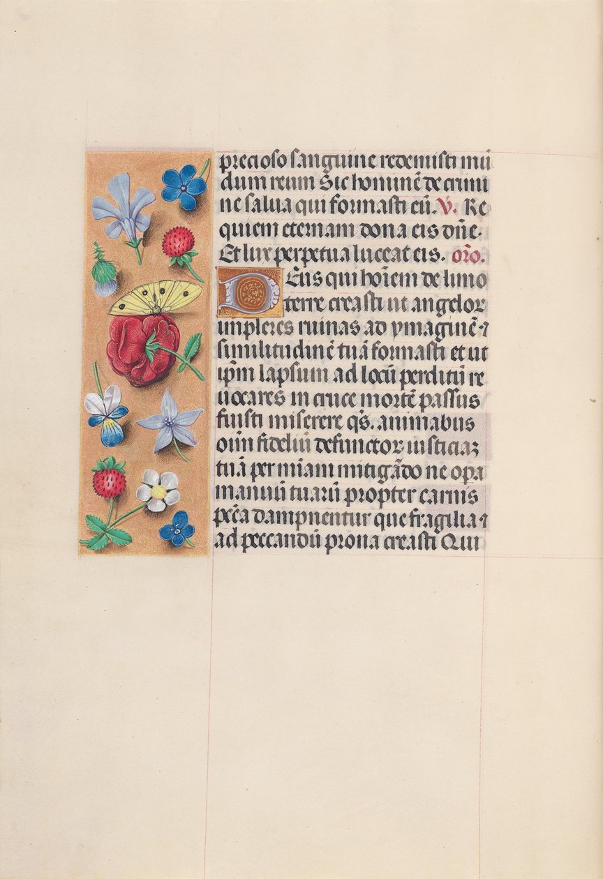 Kuningatar Isabella Katolisen, Espanjan kuningatar: Fol. 29v, c. 1500. tekijältä Master of the First Prayerbook of Maximillian