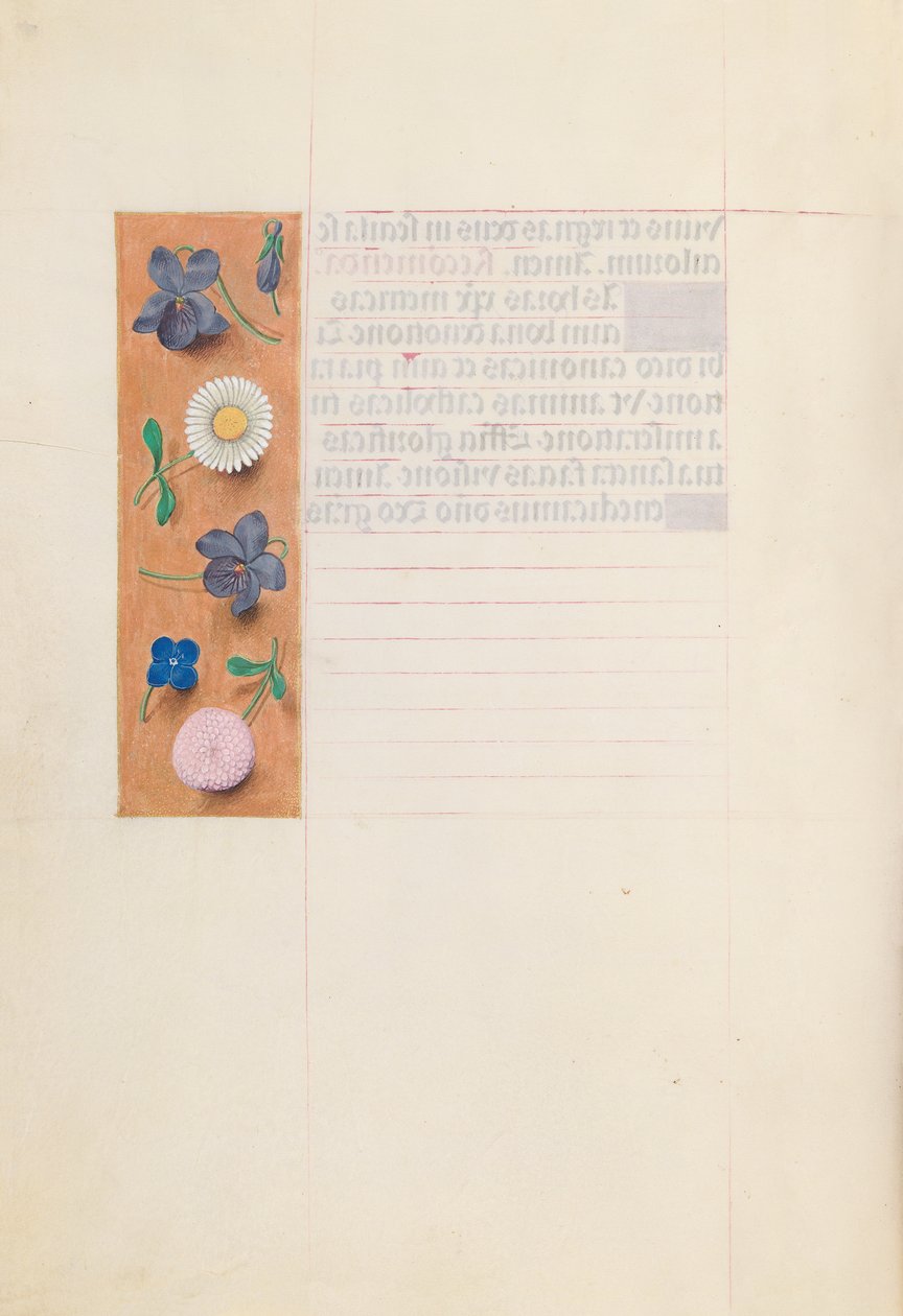 Kuningatar Isabella Katolisen, Espanjan kuningatar: Fol. 30v, c. 1500. tekijältä Master of the First Prayerbook of Maximillian