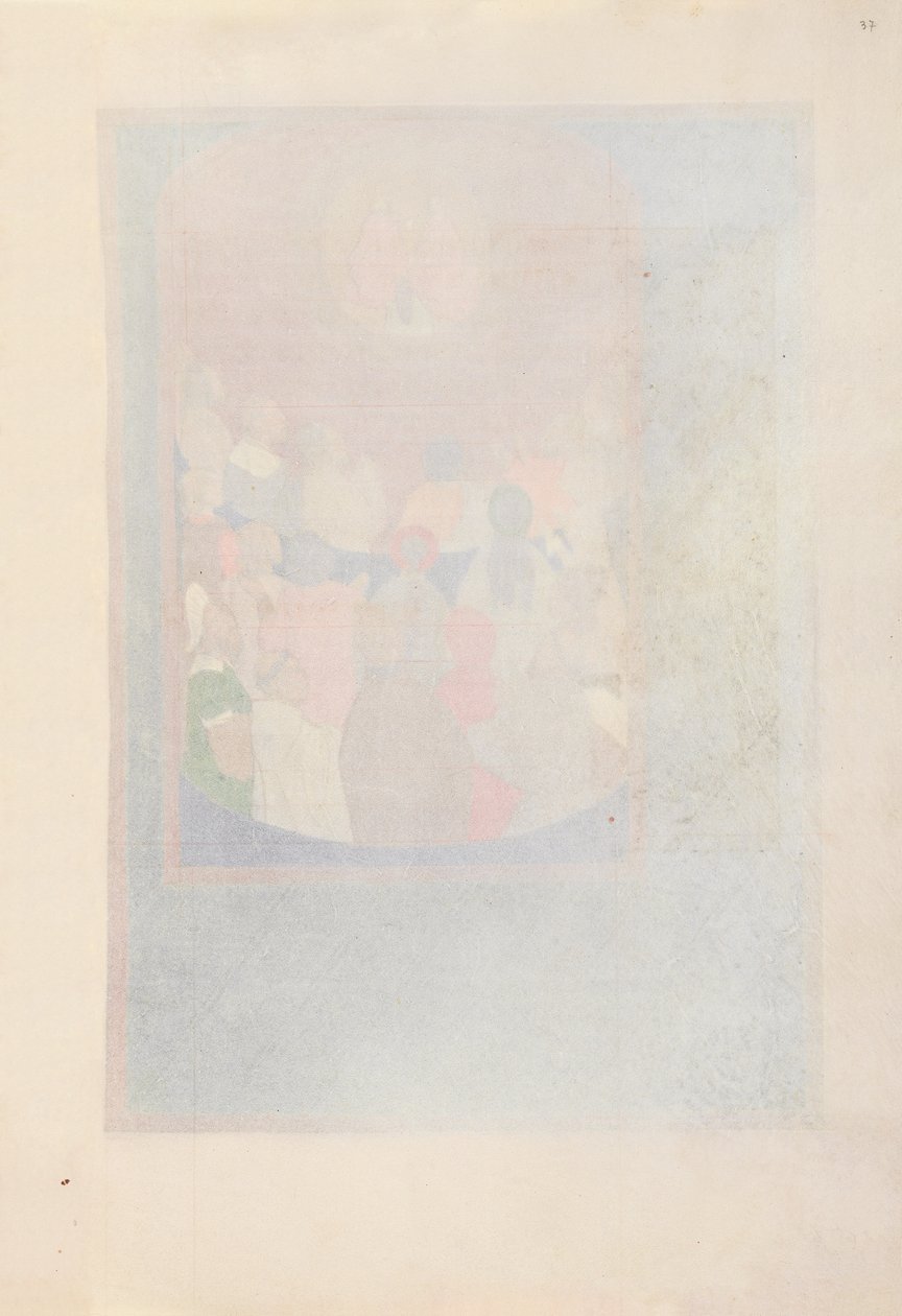 Kuningatar Isabella Katolisen, Espanjan kuningatar: Fol. 37r, c. 1500. tekijältä Master of the First Prayerbook of Maximillian