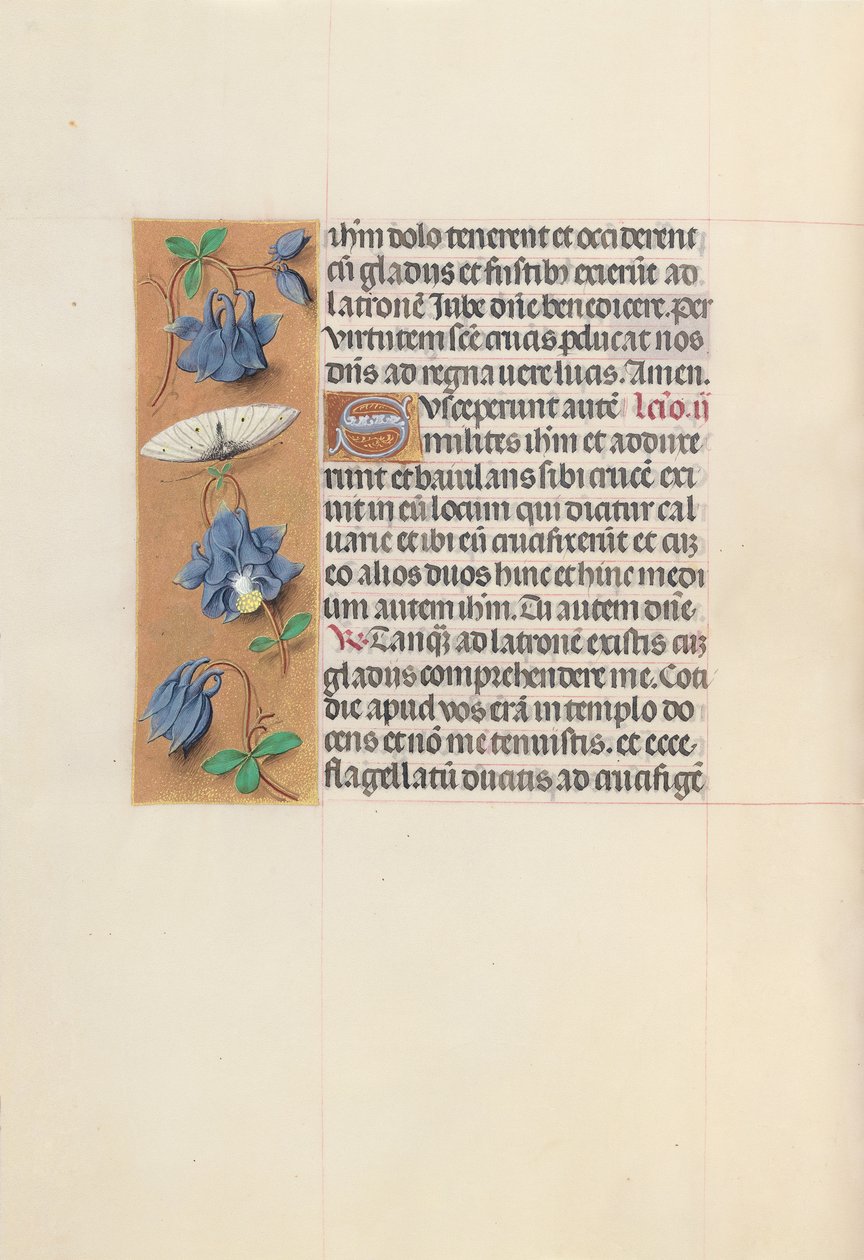Kuningatar Isabella Katolisen, Espanjan kuningatar: Fol. 54v, c. 1500. tekijältä Master of the First Prayerbook of Maximillian