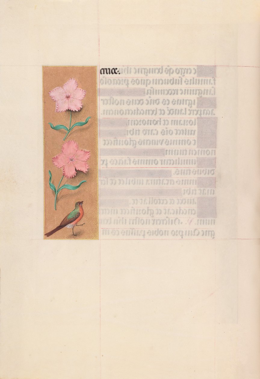 Espanjan kuningattaren Isabella katolisen tunteja:  Fol. 56v tekijältä Master of the First Prayerbook of Maximillian