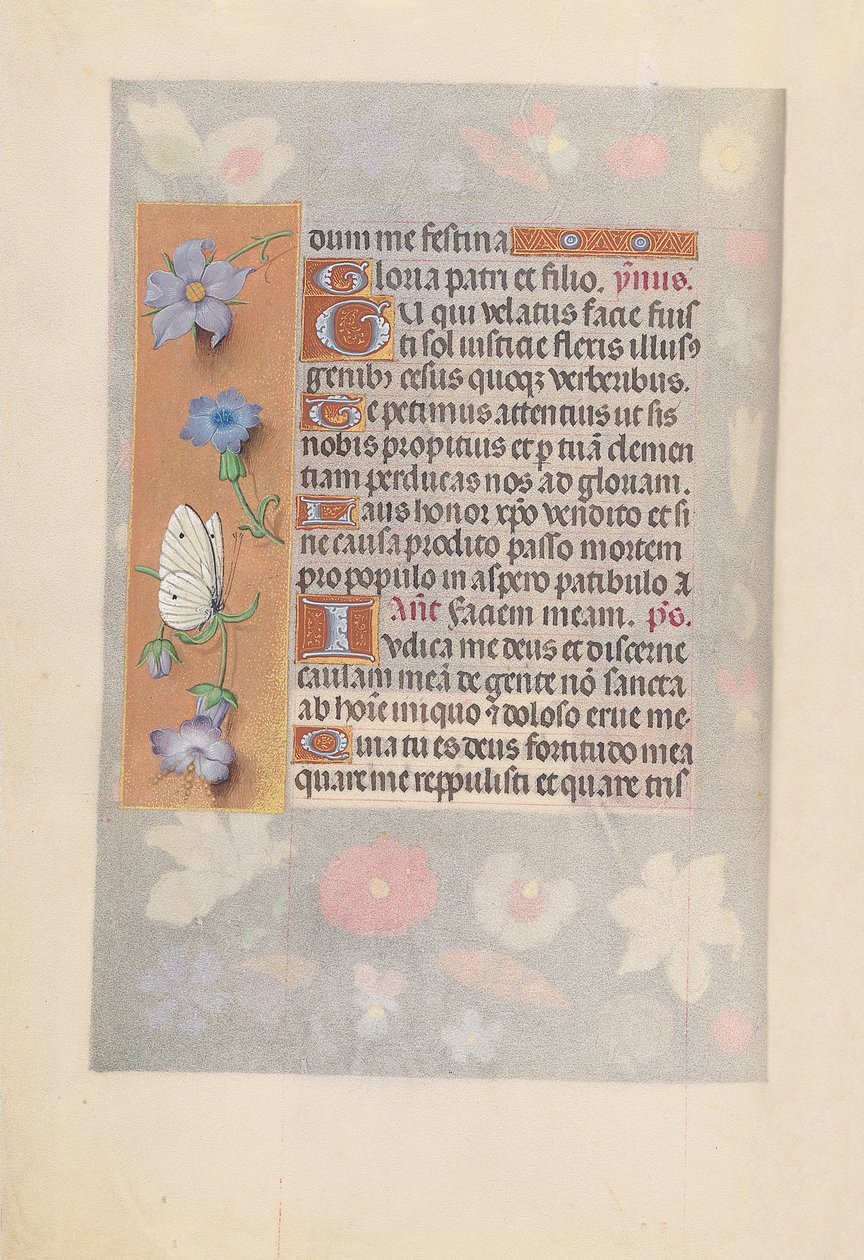Kuningatar Isabella Katolisen, Espanjan kuningatar: Fol. 61v, c. 1500. tekijältä Master of the First Prayerbook of Maximillian
