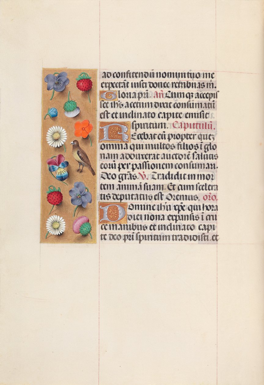 Kuningatar Isabella Katolisen, Espanjan kuningatar: Fol. 70v, c. 1500. tekijältä Master of the First Prayerbook of Maximillian