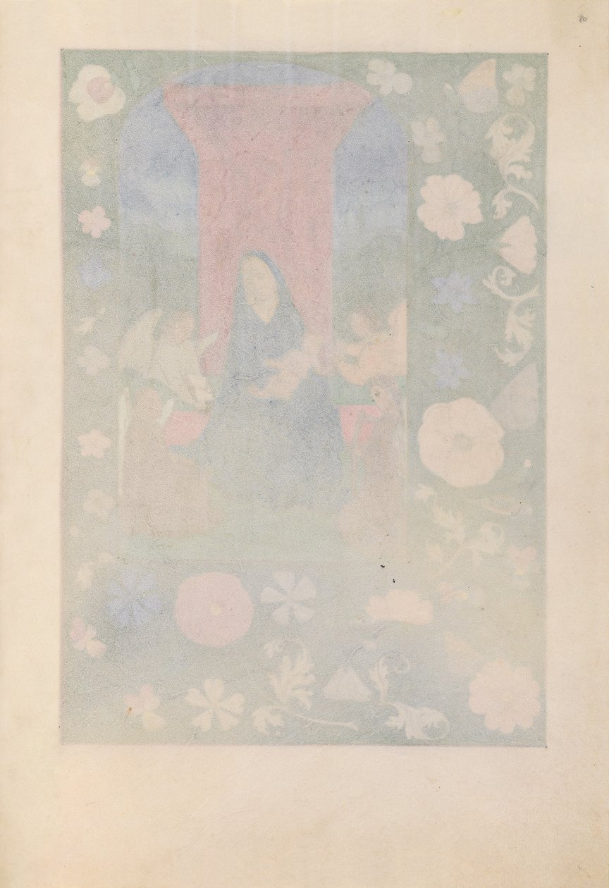 Espanjan kuningattaren Isabella katolisen tunteja:  Fol. 80r tekijältä Master of the First Prayerbook of Maximillian