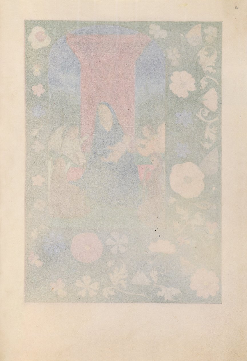 Kuningatar Isabella Katolisen, Espanjan kuningatar: Fol. 80r, c. 1500. tekijältä Master of the First Prayerbook of Maximillian
