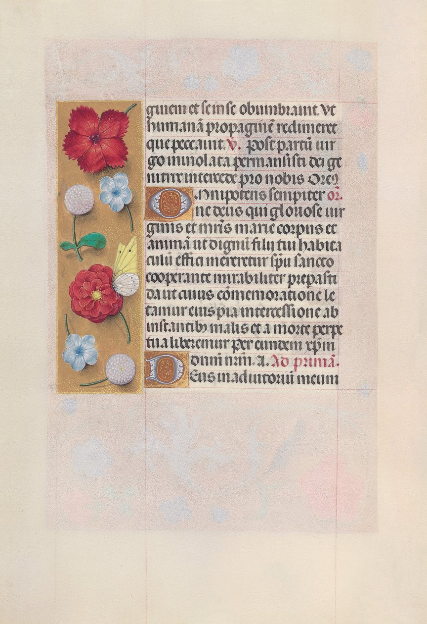 Kuningatar Isabella Katolisen, Espanjan kuningatar: Fol. 81v, c. 1500. tekijältä Master of the First Prayerbook of Maximillian