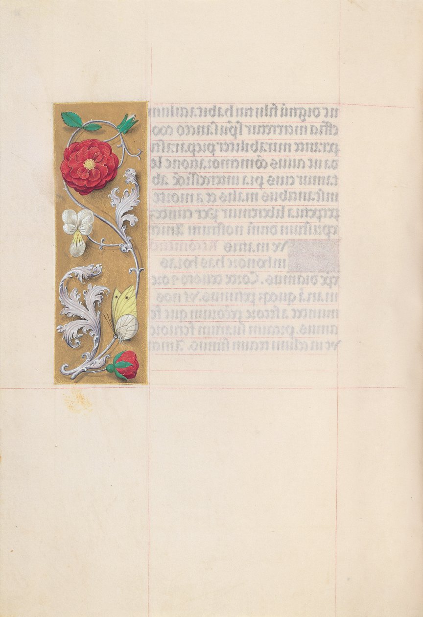 Kuningatar Isabella Katolisen, Espanjan kuningatar: Fol. 86v, c. 1500. tekijältä Master of the First Prayerbook of Maximillian