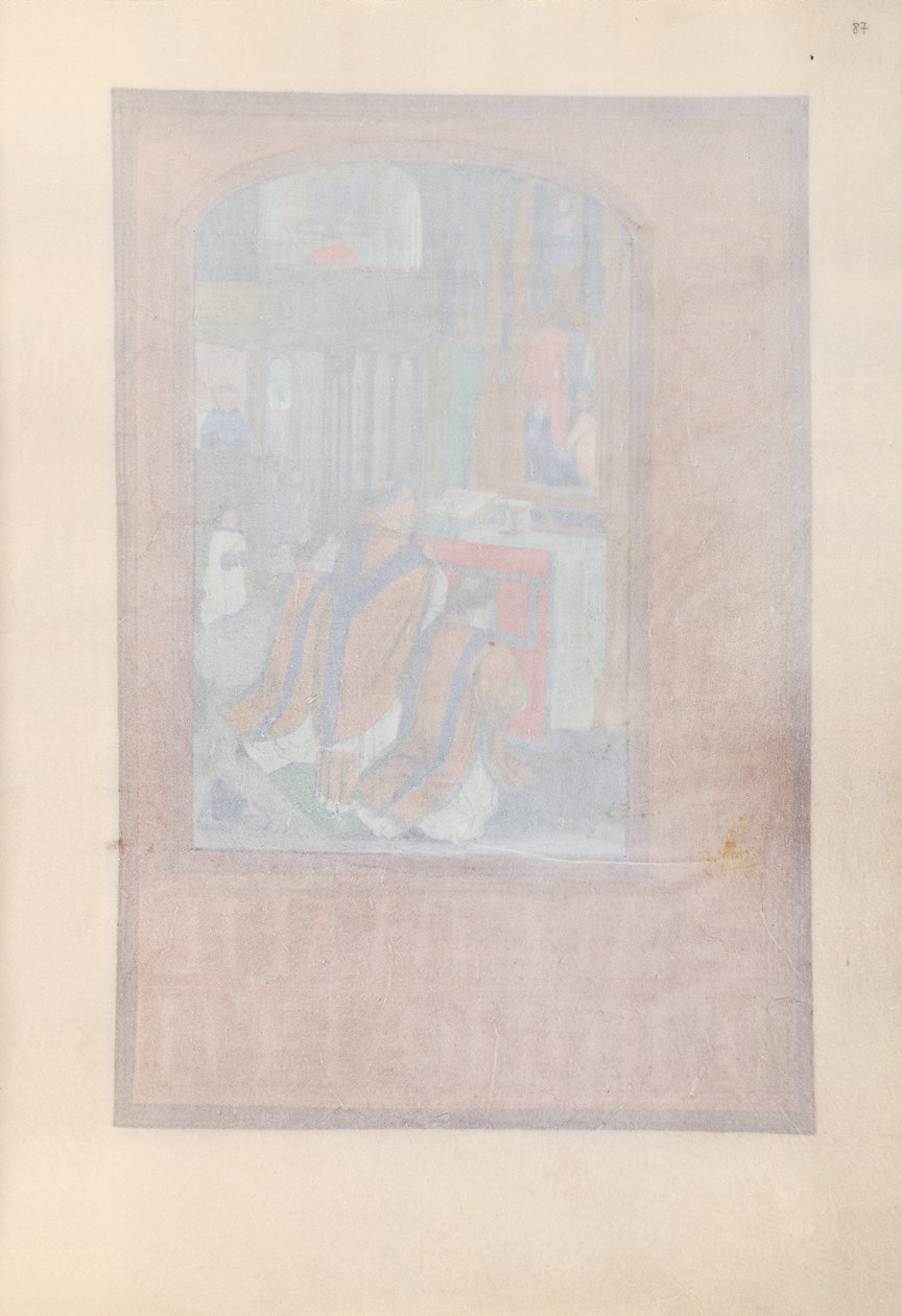 Kuningatar Isabella Katolisen, Espanjan kuningatar: Fol. 87r, c. 1500. tekijältä Master of the First Prayerbook of Maximillian