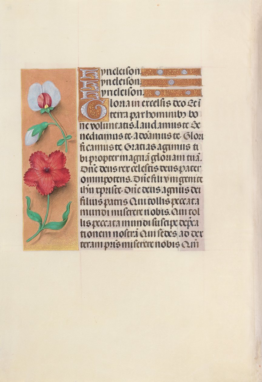 Kuningatar Isabella Katolisen, Espanjan kuningatar: Fol. 89v, c. 1500. tekijältä Master of the First Prayerbook of Maximillian