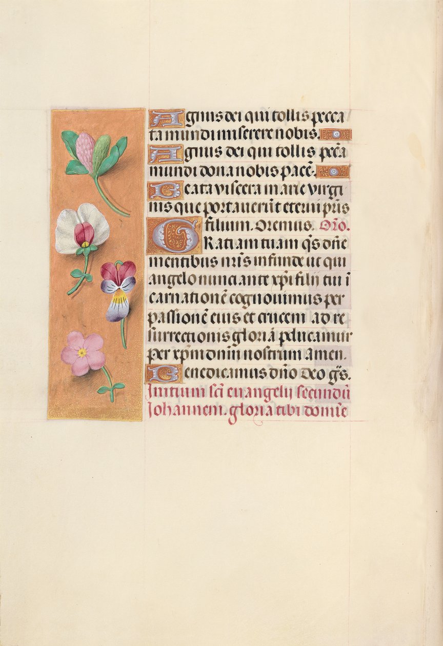 Kuningatar Isabella Katolisen, Espanjan kuningatar: Fol. 92v, c. 1500. tekijältä Master of the First Prayerbook of Maximillian