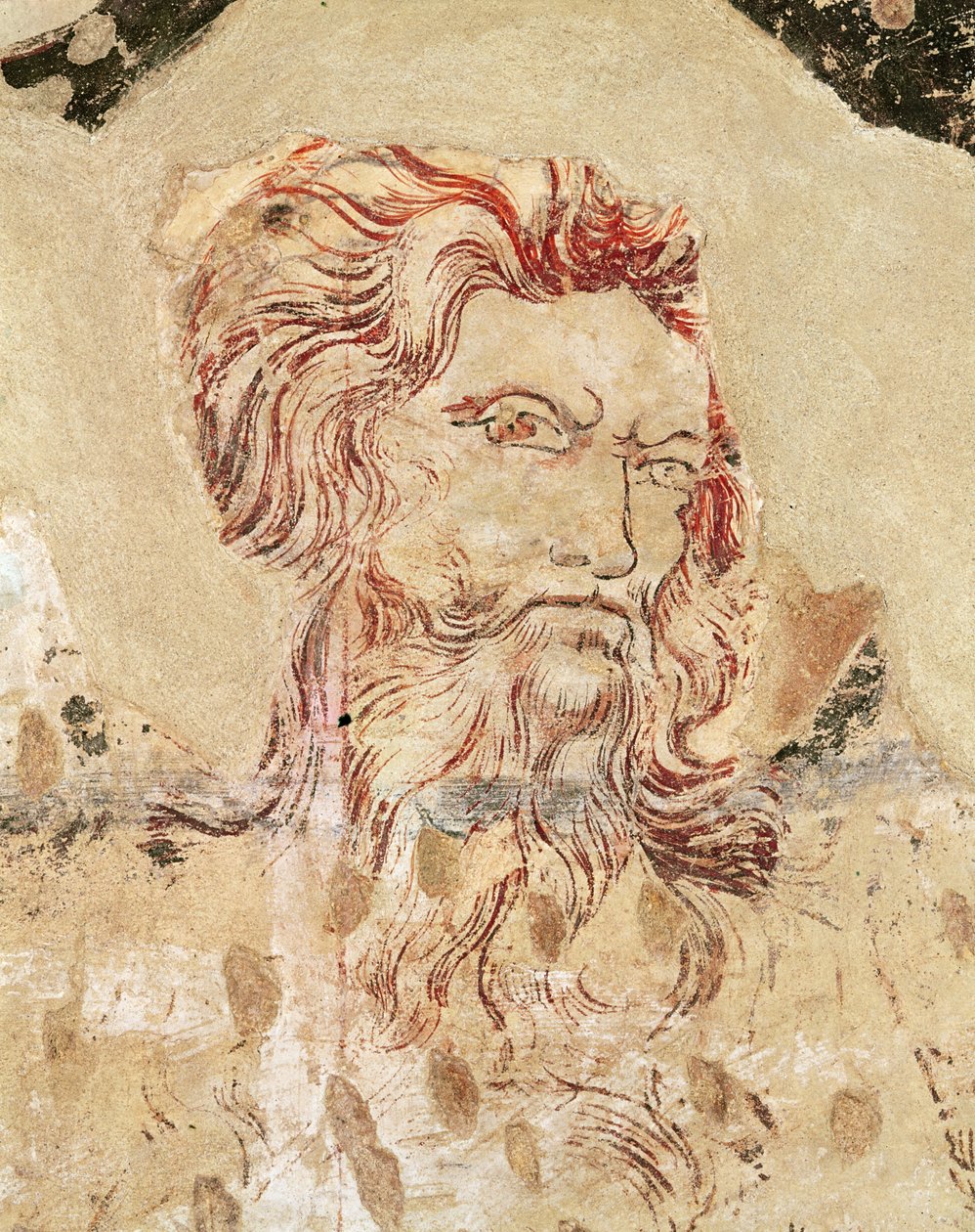 Piirustus (sinopia ja fresko) tekijältä Master of the Fogg Pieta