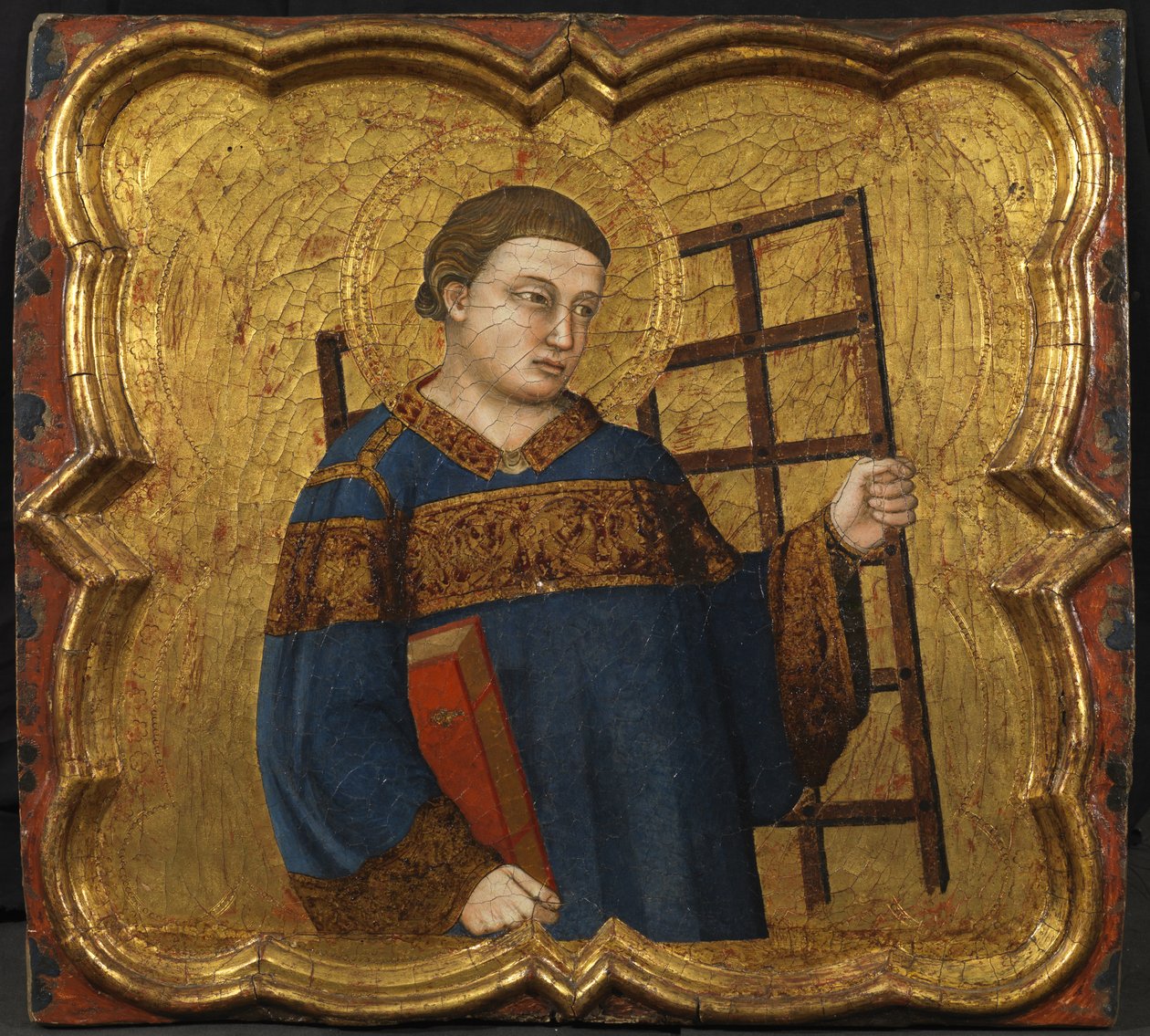St. Lawrence, n. 1335 (tempera ja kultalehti paneelissa) tekijältä Master of the Fogg Pieta