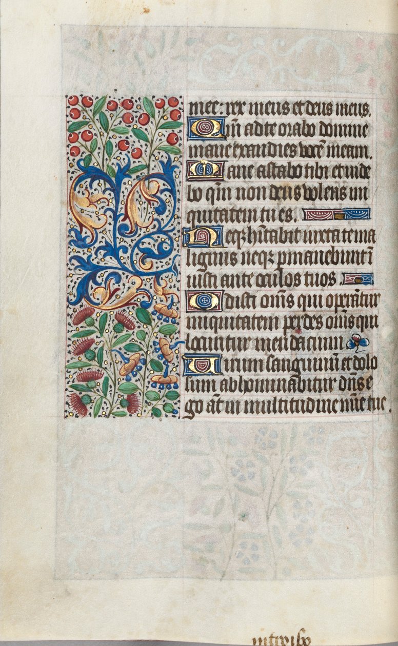 Tuntikirja Rouenin käyttö: fol. 110v, c. 1470. tekijältä Master of the Geneva Latini