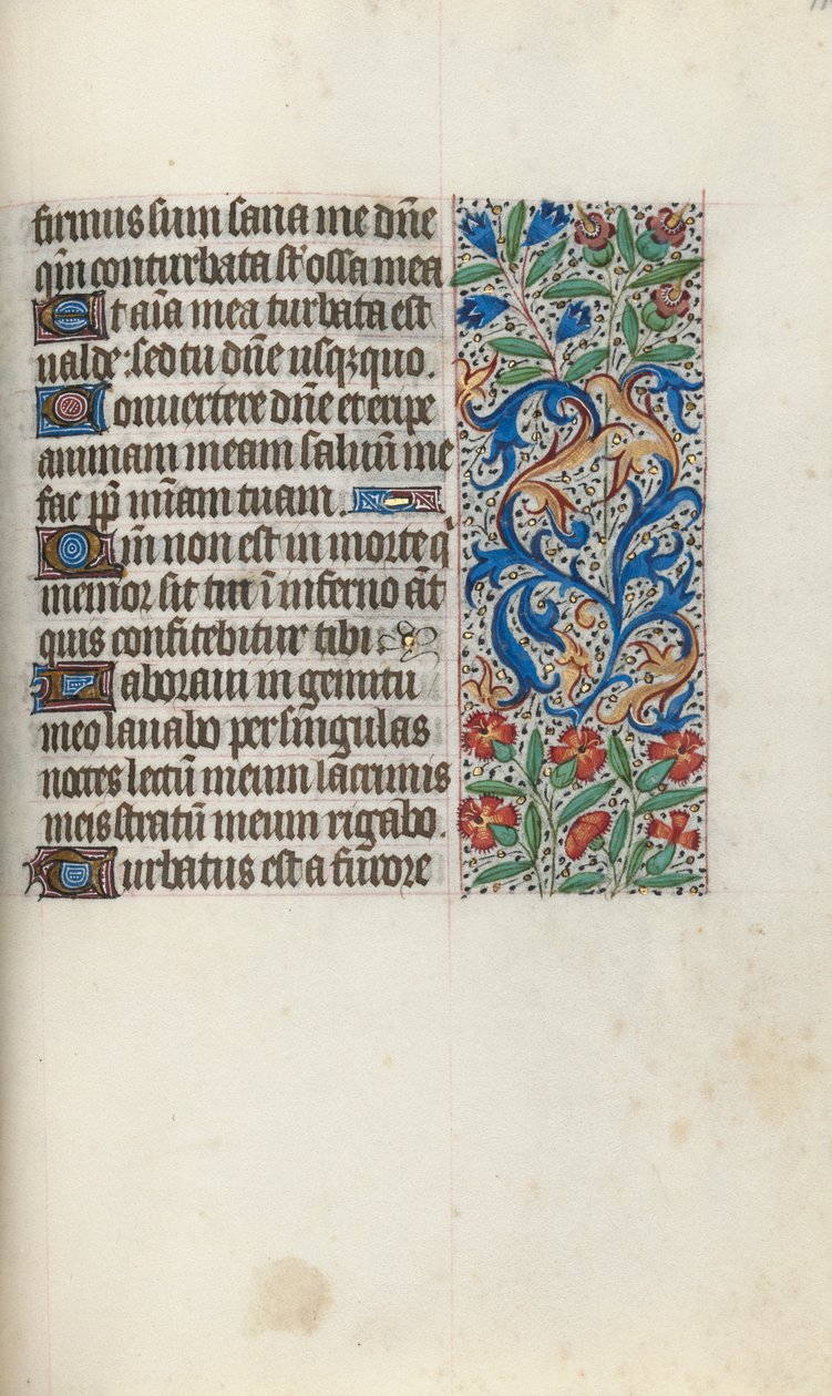 Tuntikirja Rouenin käyttö: fol. 112r, c. 1470. tekijältä Master of the Geneva Latini