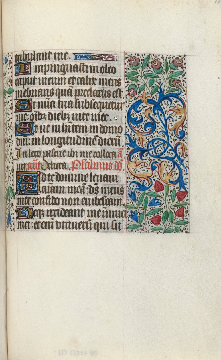 Tuntikirja Rouenin käyttö: fol. 118r, c. 1470. tekijältä Master of the Geneva Latini