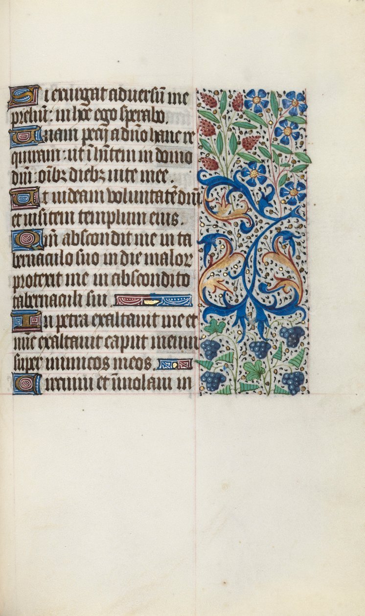 Tuntikirja Rouenin käyttö: fol. 121r, c. 1470. tekijältä Master of the Geneva Latini