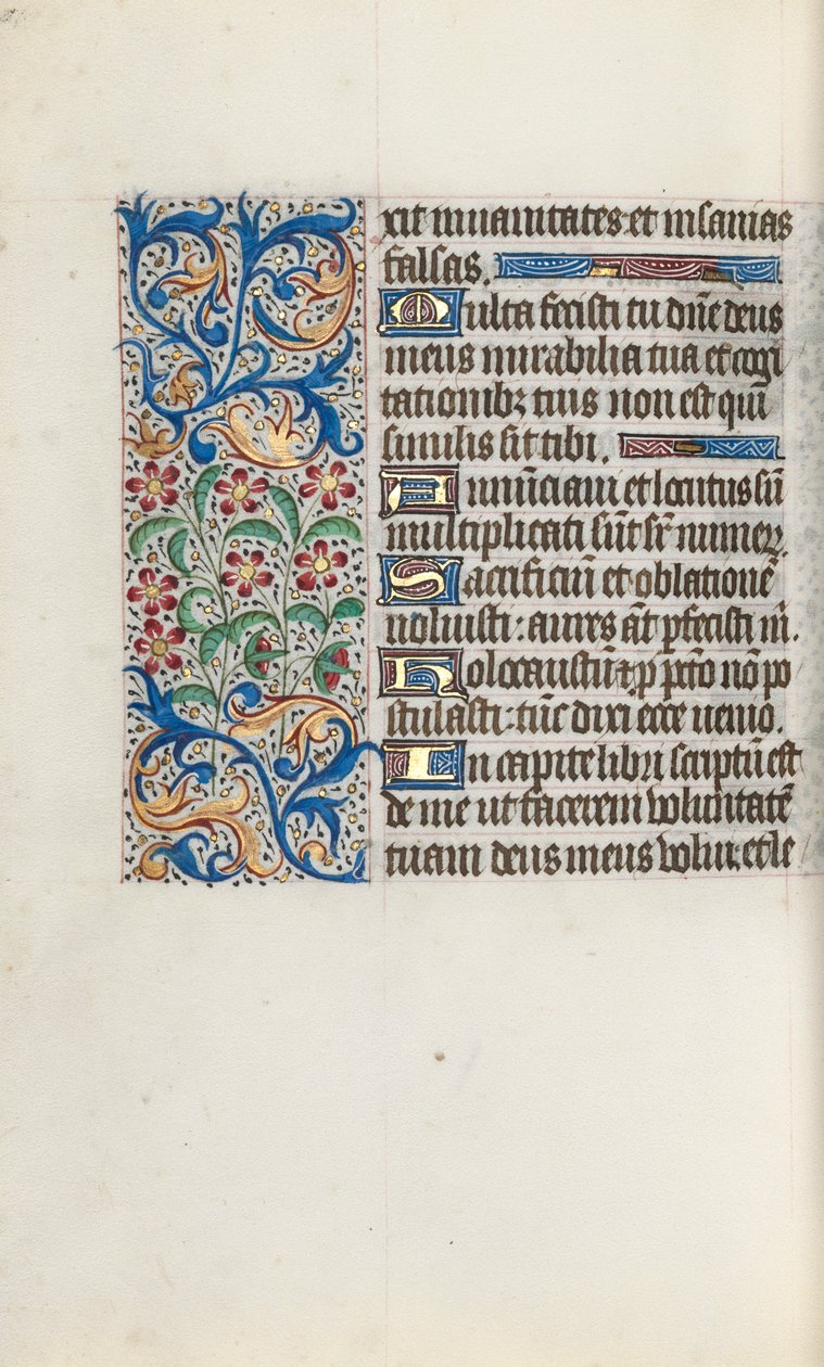 Tuntikirja Rouenin käyttö: fol. 125v, c. 1470. tekijältä Master of the Geneva Latini