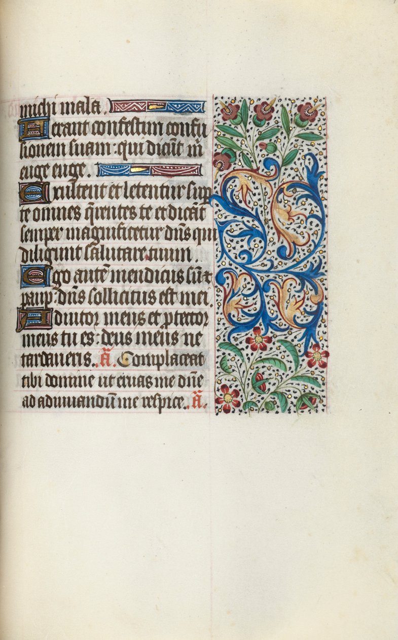 Tuntikirja Rouenin käyttö: fol. 127r, c. 1470. tekijältä Master of the Geneva Latini