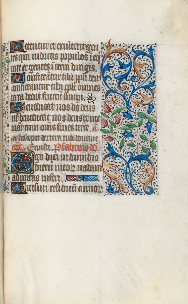Tuntikirja Rouenin käyttö: fol. 139r, c. 1470. tekijältä Master of the Geneva Latini