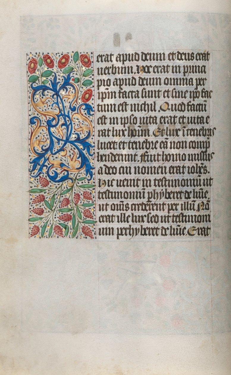 Tuntikirja Rouenin käyttö: fol. 13v, c. 1470. tekijältä Master of the Geneva Latini