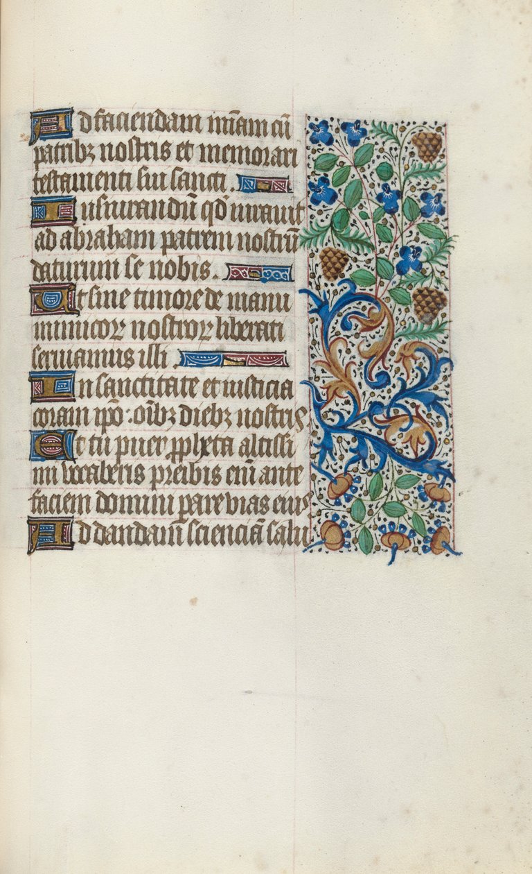 Tuntikirja Rouenin käyttö: fol. 144r, c. 1470. tekijältä Master of the Geneva Latini