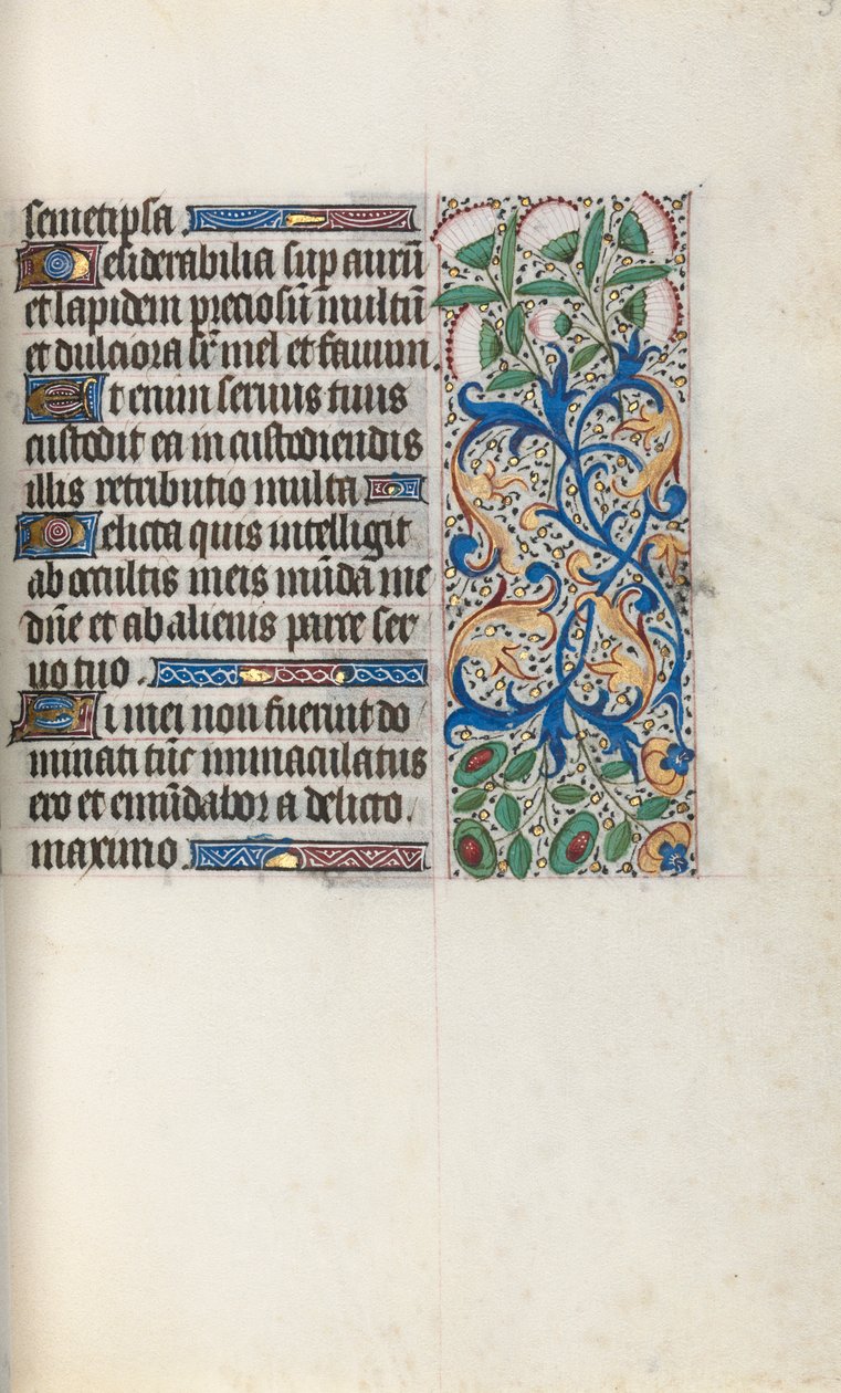 Tuntikirja Rouenin käyttö: fol. 33r, c. 1470. tekijältä Master of the Geneva Latini