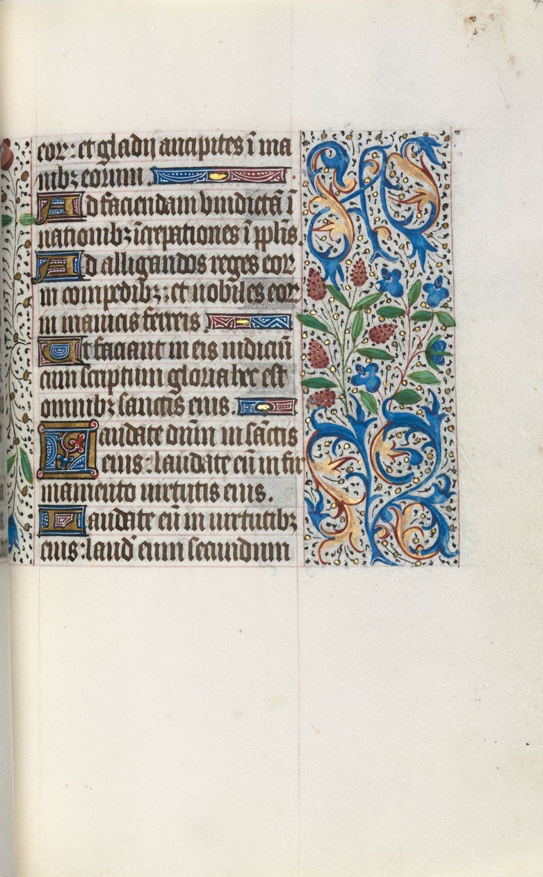 Tuntikirja Rouenin käyttö: fol. 46r, c. 1470. tekijältä Master of the Geneva Latini