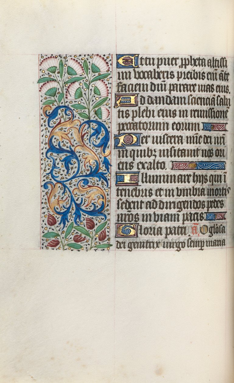 Tuntikirja Rouenin käyttö: fol. 48v, c. 1470. tekijältä Master of the Geneva Latini