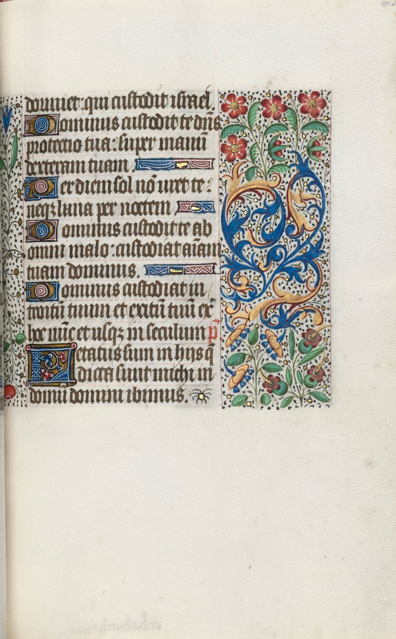Tuntikirja Rouenin käyttö: fol. 62r, c. 1470. tekijältä Master of the Geneva Latini