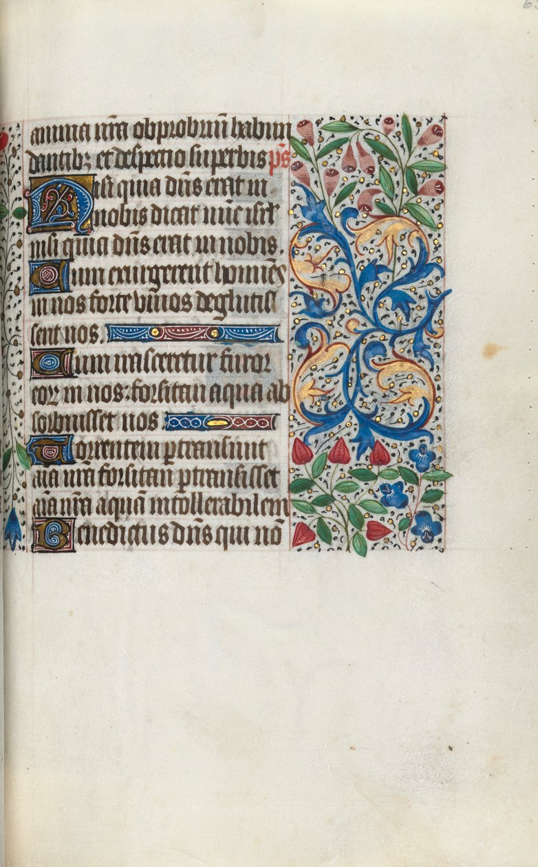 Tuntikirja Rouenin käyttö: fol. 65r, c. 1470. tekijältä Master of the Geneva Latini