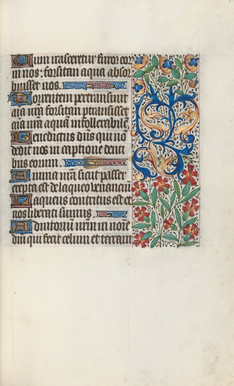 Tuntikirja Rouenin käyttö: fol. 71r, c. 1470. tekijältä Master of the Geneva Latini