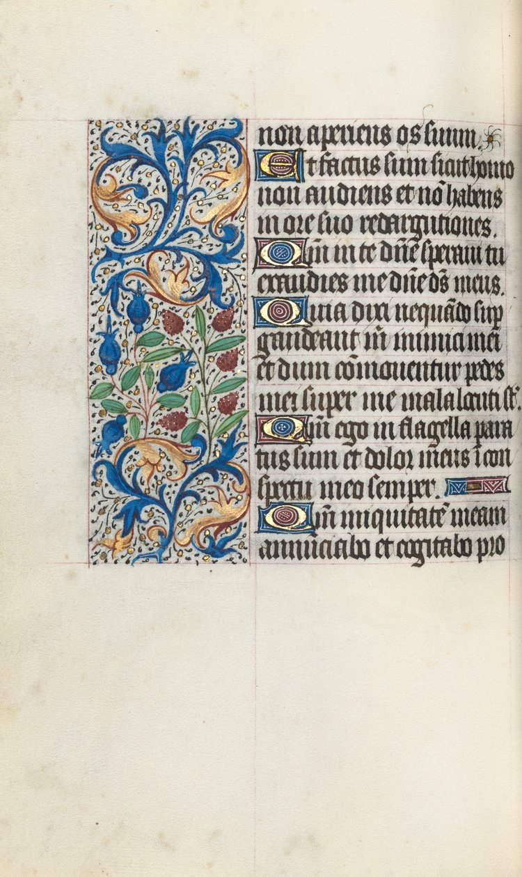 Tuntikirja Rouenin käyttö: fol. 84v, c. 1470. tekijältä Master of the Geneva Latini