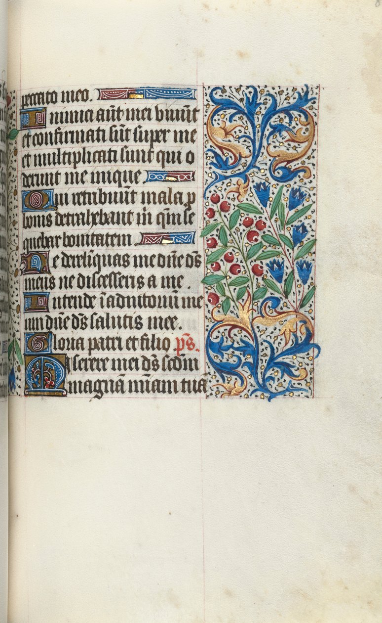 Tuntikirja Rouenin käyttö: fol. 85r, c. 1470. tekijältä Master of the Geneva Latini