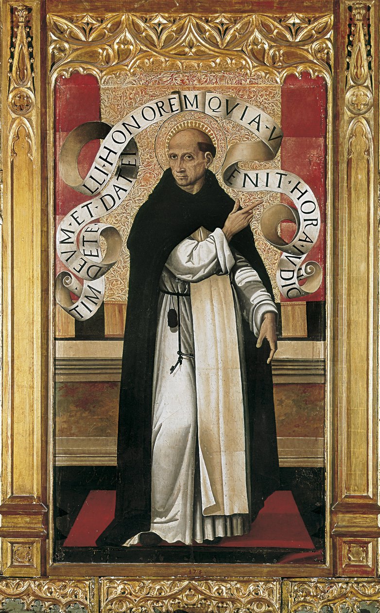 Saint Vincent Ferrer (1350-1419) (maalaus) tekijältä Master of the Grifo