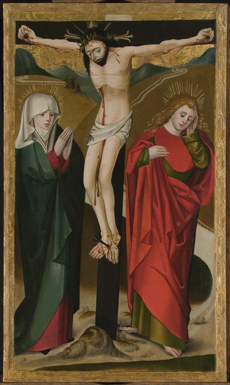 Ristiinnaulitseminen tekijältä Master of the Hanover Marktkirche Altar