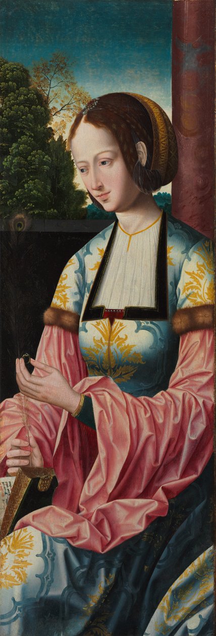 Pyhä Barbara, n. 1520. tekijältä Master of the Holy Blood