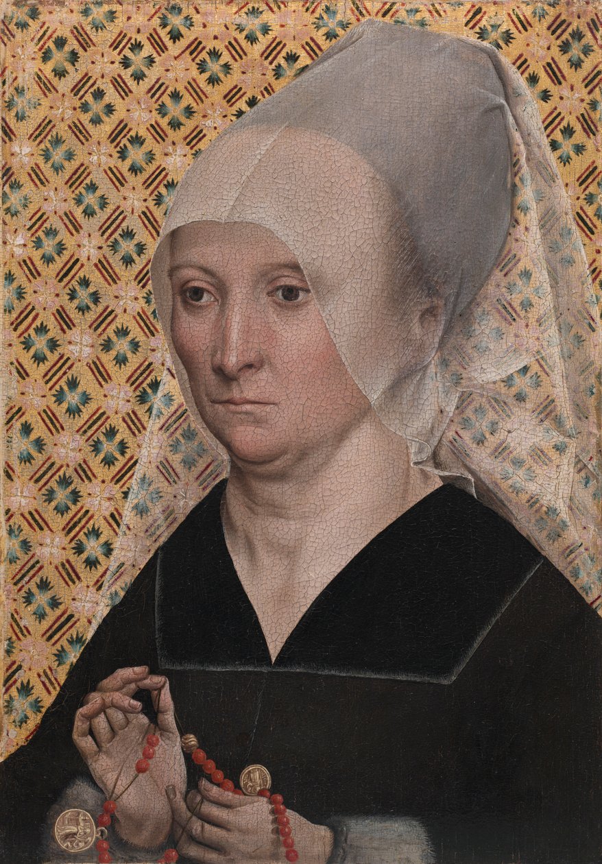 Naisen muotokuva, c. 1490-1495. tekijältä Master of the Holy Kinship