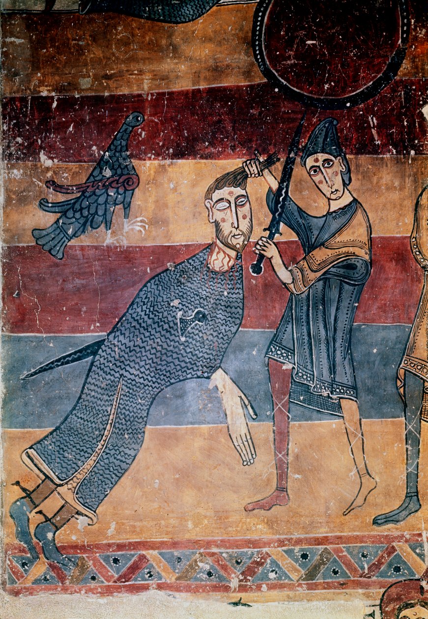 "David ja Goljat", c1130 tekijältä Master of the Last Judgement