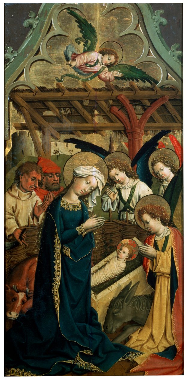 "Kristuksen syntymä", 1440 tekijältä Master of the Lichtenstein Castle