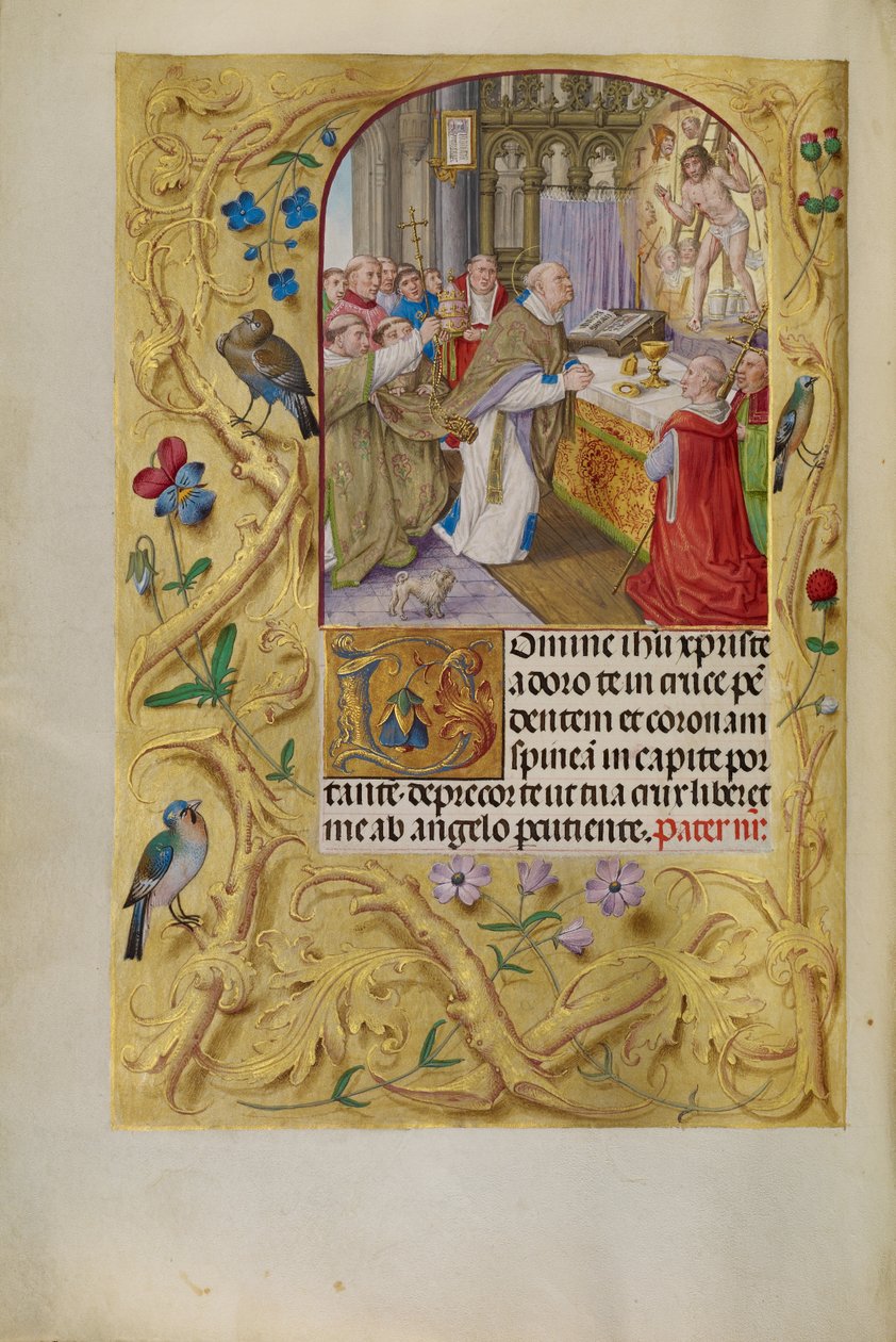 Pyhän Gregoriuksen messu tekijältä Master of the Lübeck Bible