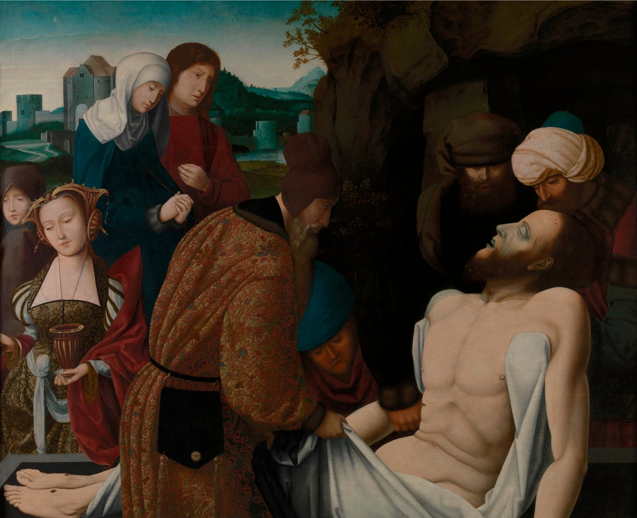 Hollanti: The Entombment tekijältä Master of the Mansi Magdalen