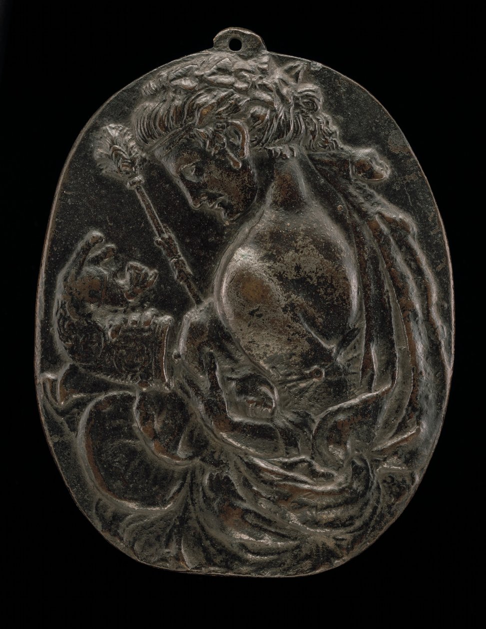 Bacchante, 1400-luvun loppu tai 1500-luvun alku. tekijältä Master of the Martelli Mirror