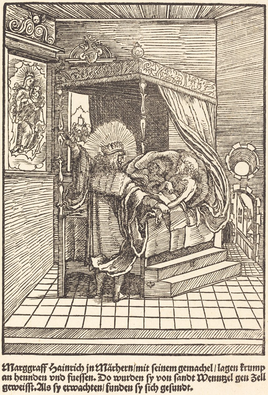 Marggraff Hainrich Marhernissa tekijältä Master of the Miracles of Mariazell
