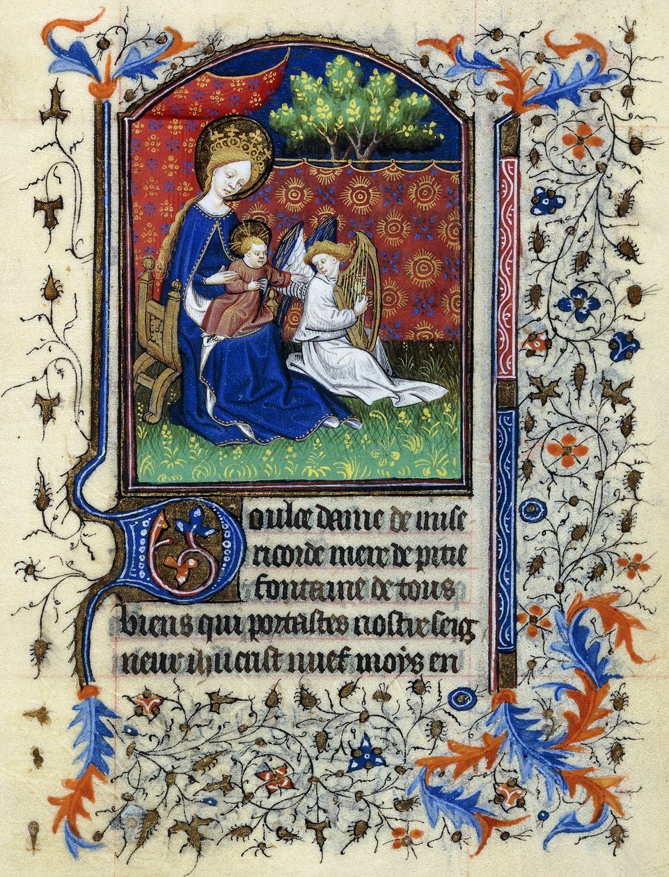 Kruunattu neitsyt, noin 1430-1440 tekijältä Master of the Munich Golden Legend