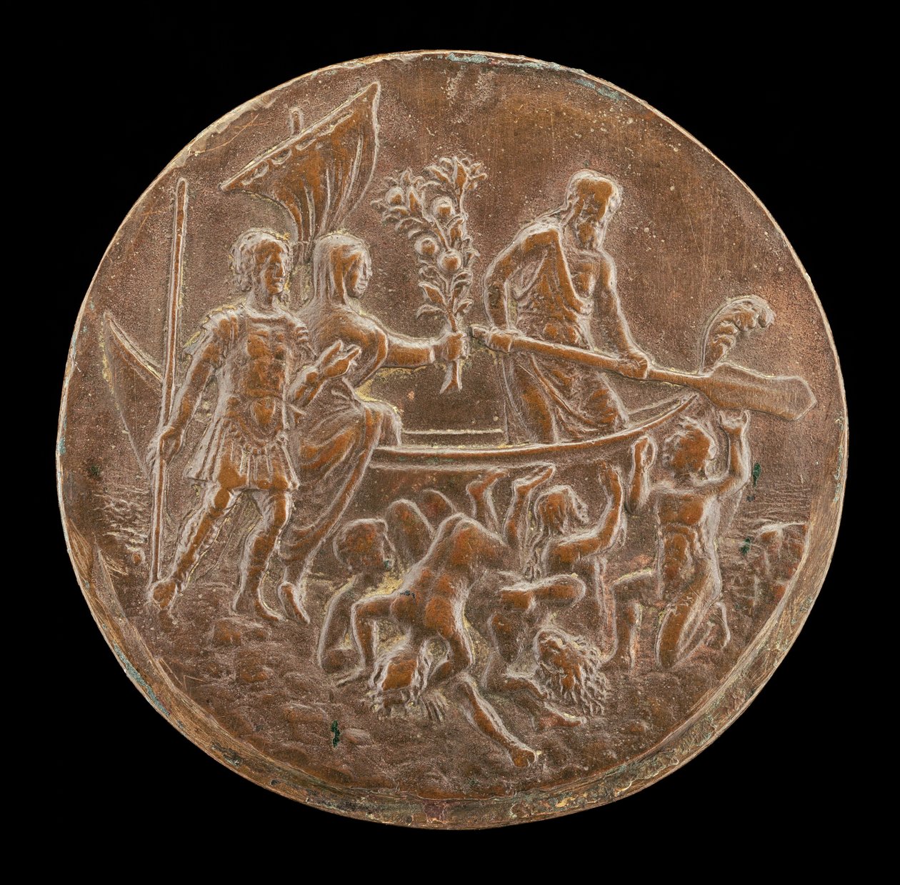 Aeneas laskeutumassa alamaailmaan, 1400-luvun viimeinen neljännes. tekijältä Master of the Orpheus Legend