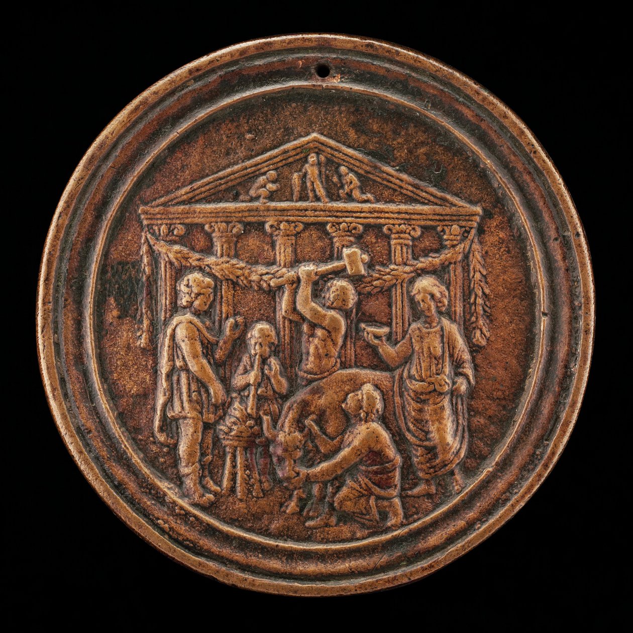Härän uhri, 1400-luvun viimeinen neljännes. tekijältä Master of the Orpheus Legend